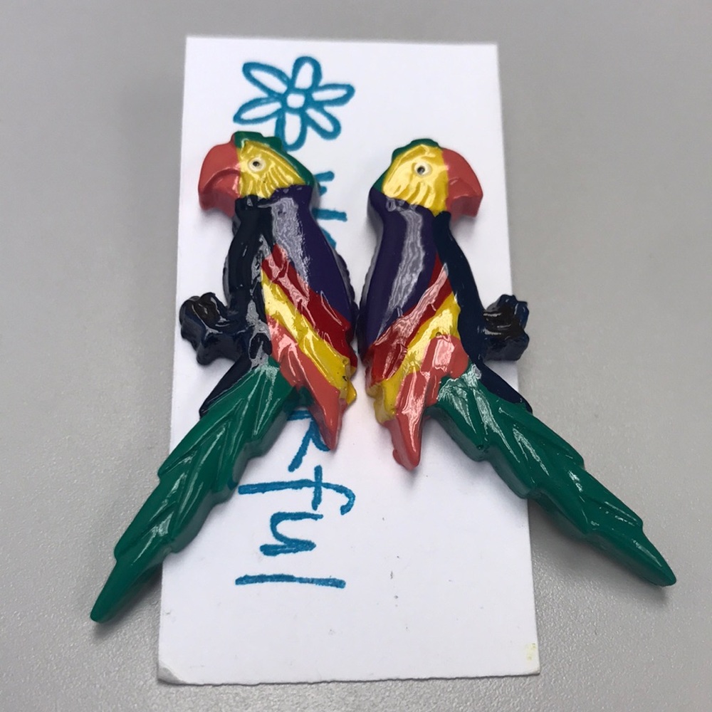 Parrot earrings